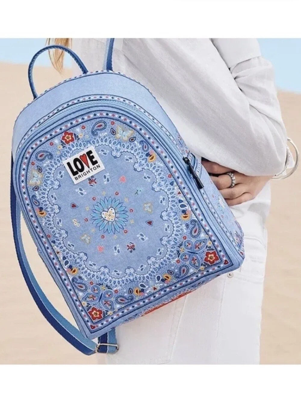 Brighton Bandana Love Denim Backpack